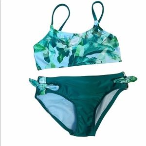 Art Class tropical leaf bikini